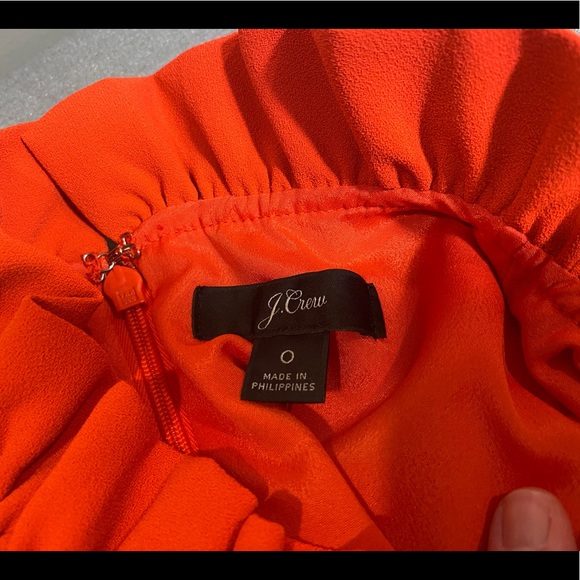 NWT J. Crew Bell Sleeve High Ruffle Collar Sheath Dress - Picture 9 of 12